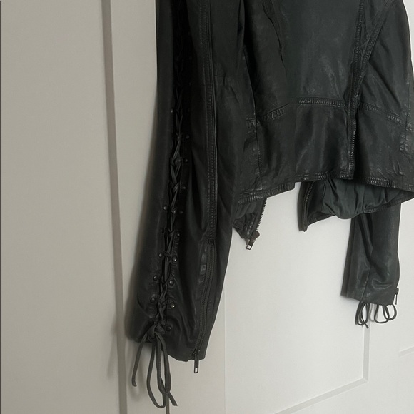 Danier Vintage Grey Leather Jacket - Picture 5 of 5